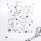 Black And White Flower Drawing Blossoms Leaves Floral Nature Botanical Monochrome Custom Pre-pasted Wallpaper by Spoonflower Pre-Pasted Wallpaper 2FT Wide